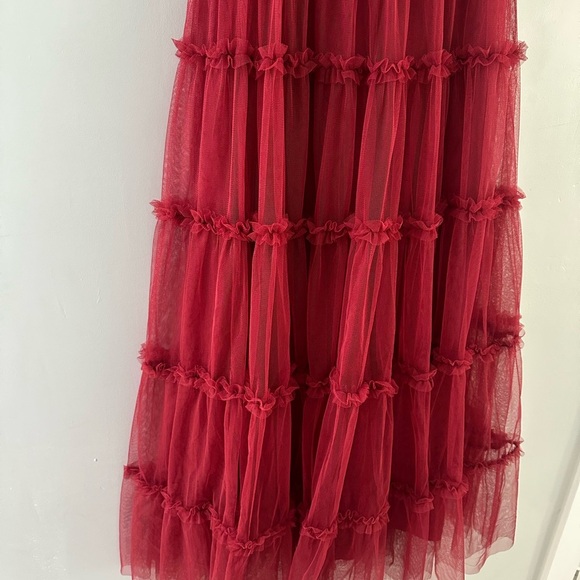 Ivy City Red Beaded Anastasia Tulle
Dress Tiered - Picture 3 of 8